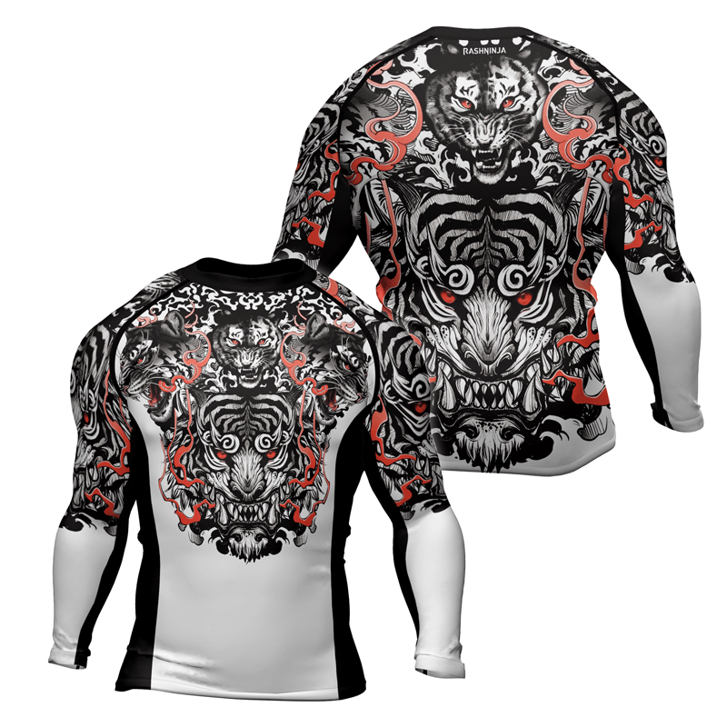 Rashninja Roaring Tiger Men's Long Sleeve Rash Guard