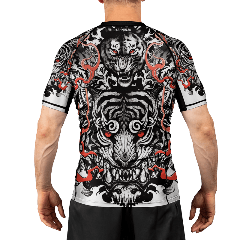 Rashninja Roaring Tiger Men's Short Sleeve Rash Guard