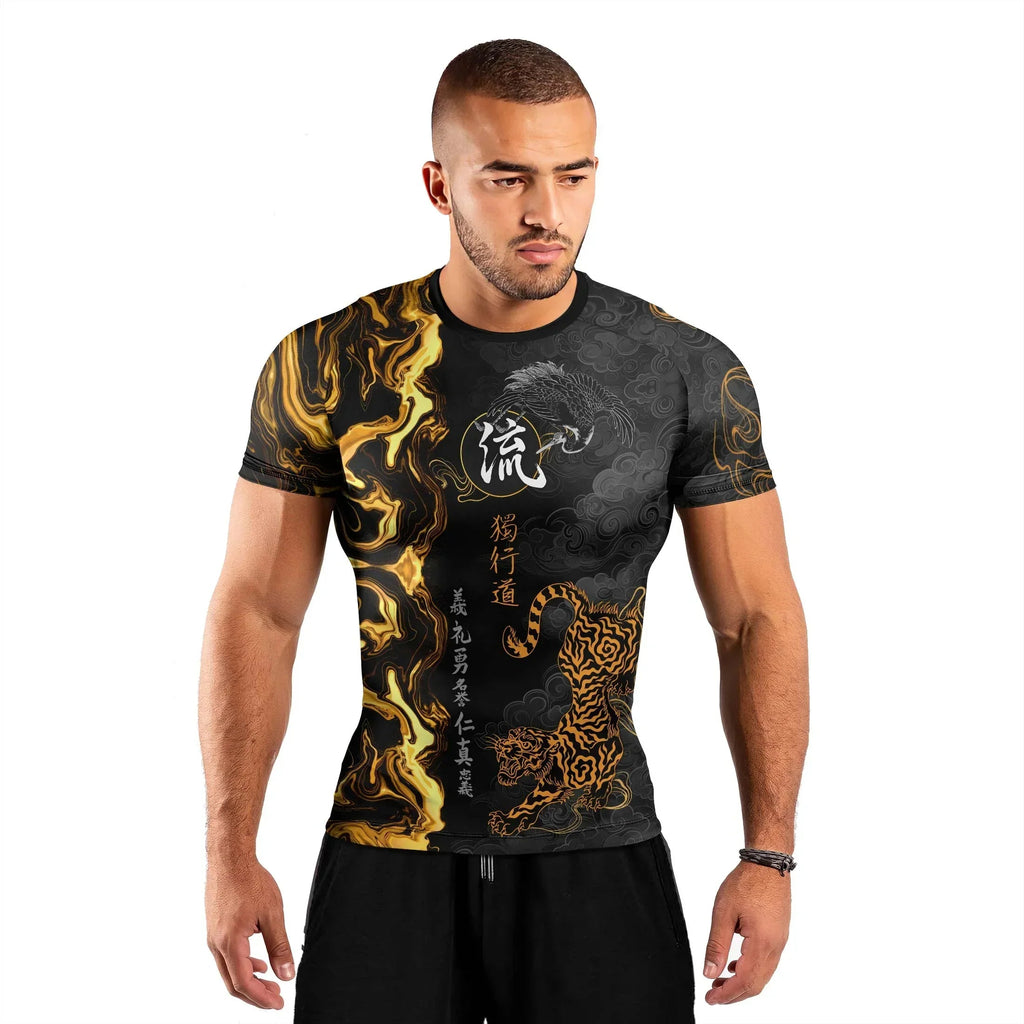 Tiger Way Ryu Men's Short Sleeve Rash Guard