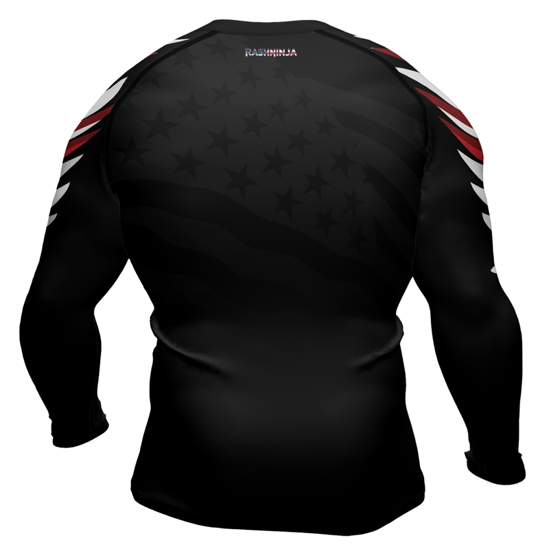 Rashninja American Eagle Head Men's Long Sleeve Rash Guard
