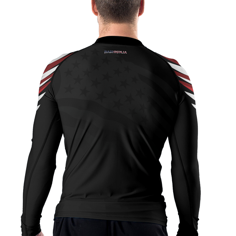 Rashninja American Eagle Head Men's Long Sleeve Rash Guard