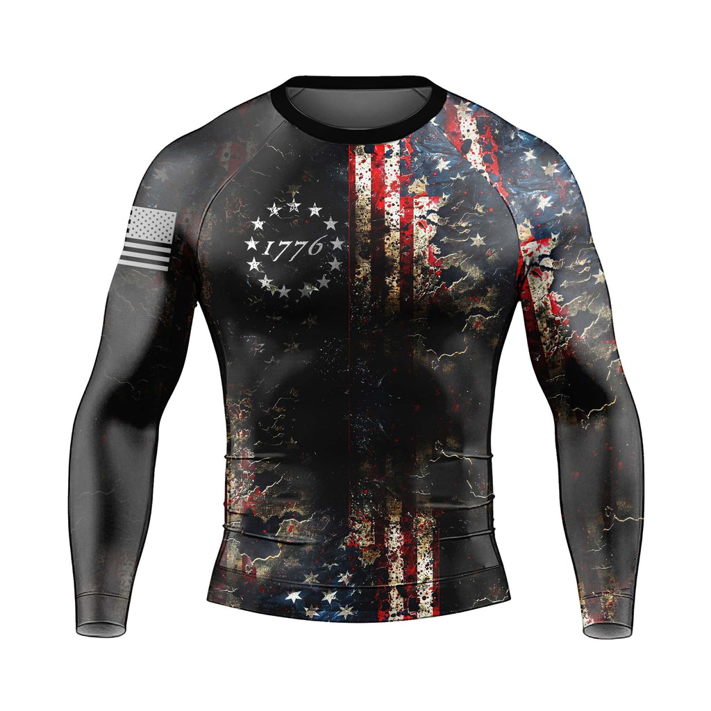 United States 1776 Men's Long Sleeve Rash Guard