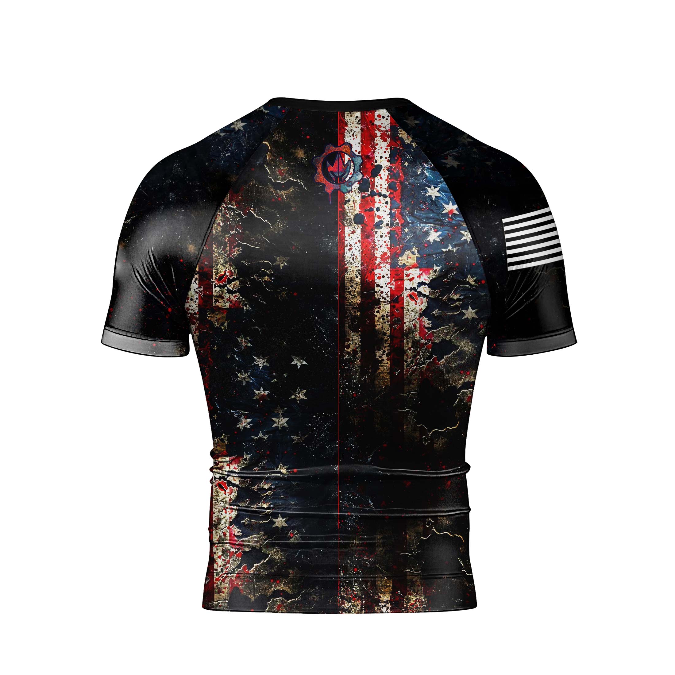 United States 1776 Men's Short Sleeve Rash Guard