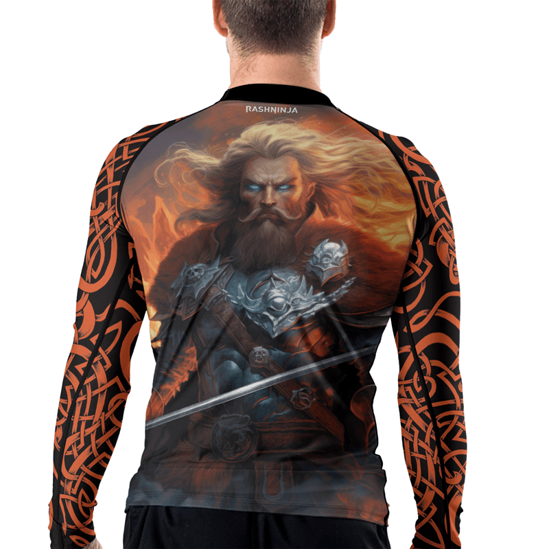 Rashninja Viking Valhalla Warrior Men's Long Sleeve Rash Guard
