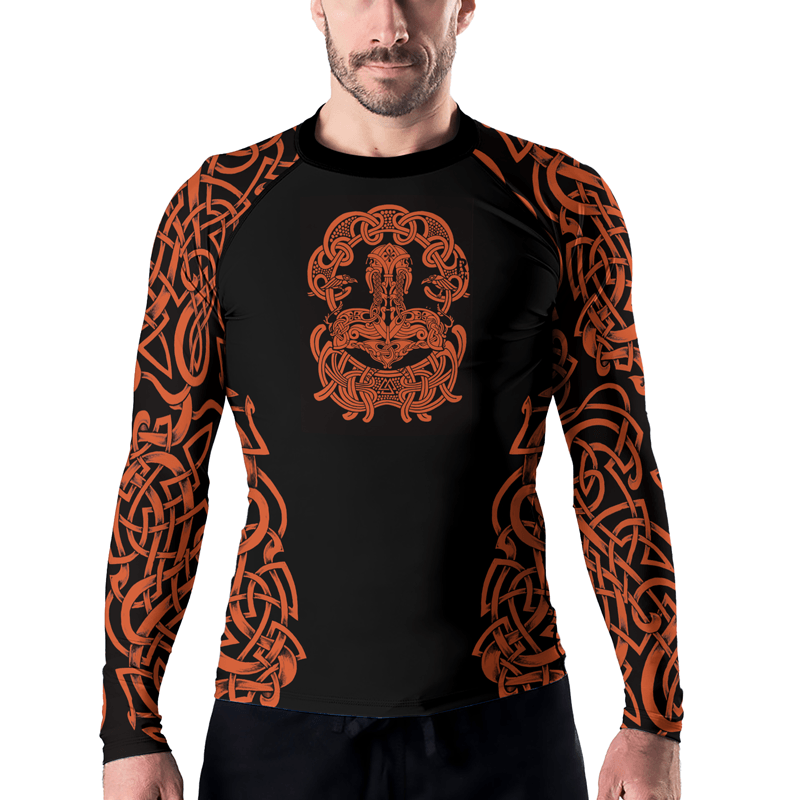 Rashninja Viking Valhalla Warrior Men's Long Sleeve Rash Guard