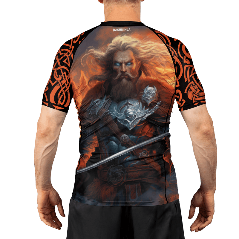 Rashninja Viking Valhalla Warrior Men's Short Sleeve Rash Guard