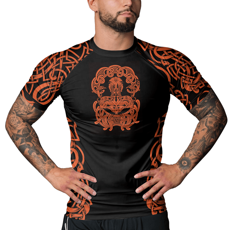 Rashninja Viking Valhalla Warrior Men's Short Sleeve Rash Guard