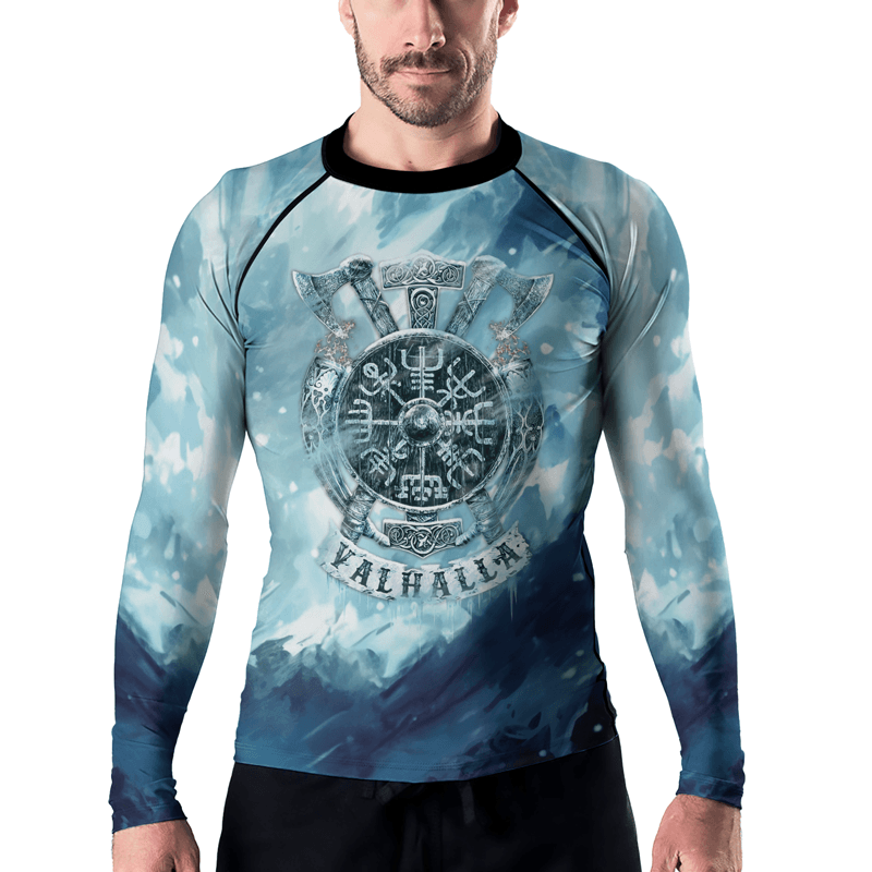 Rashninja Legendary Viking Valhalla Men's Long Sleeve Rash Guard