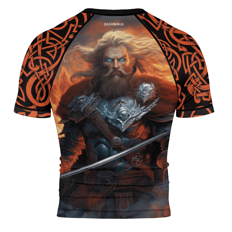 Rashninja Viking Valhalla Warrior Men's Short Sleeve Rash Guard