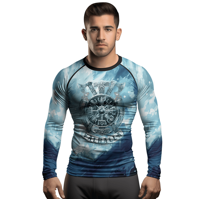 Rashninja Legendary Viking Valhalla Men's Long Sleeve Rash Guard