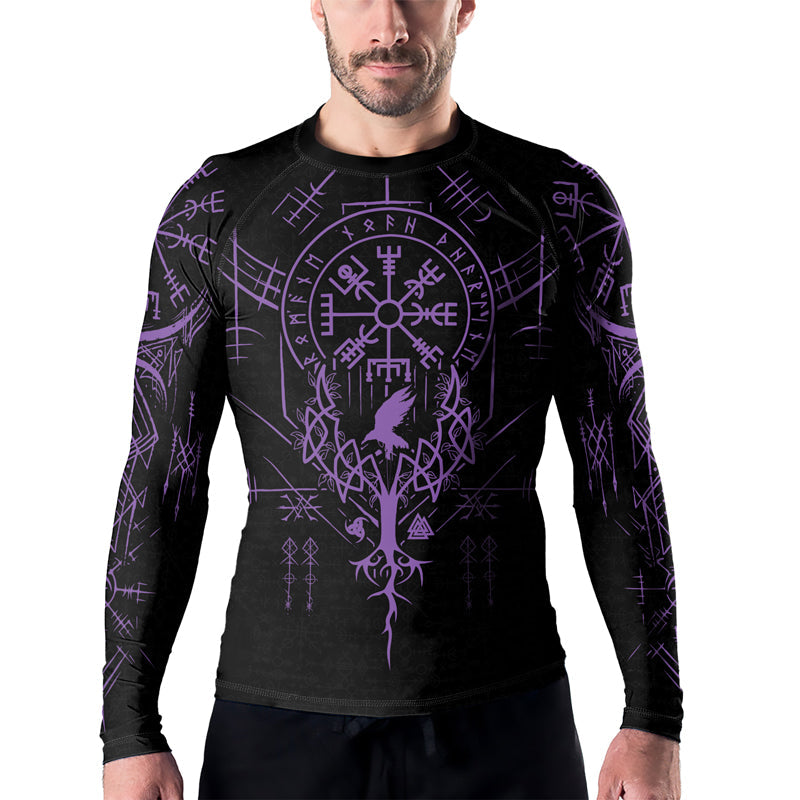 Rashninja Runes of Power Ranked Men's Long Sleeve Rash Guard