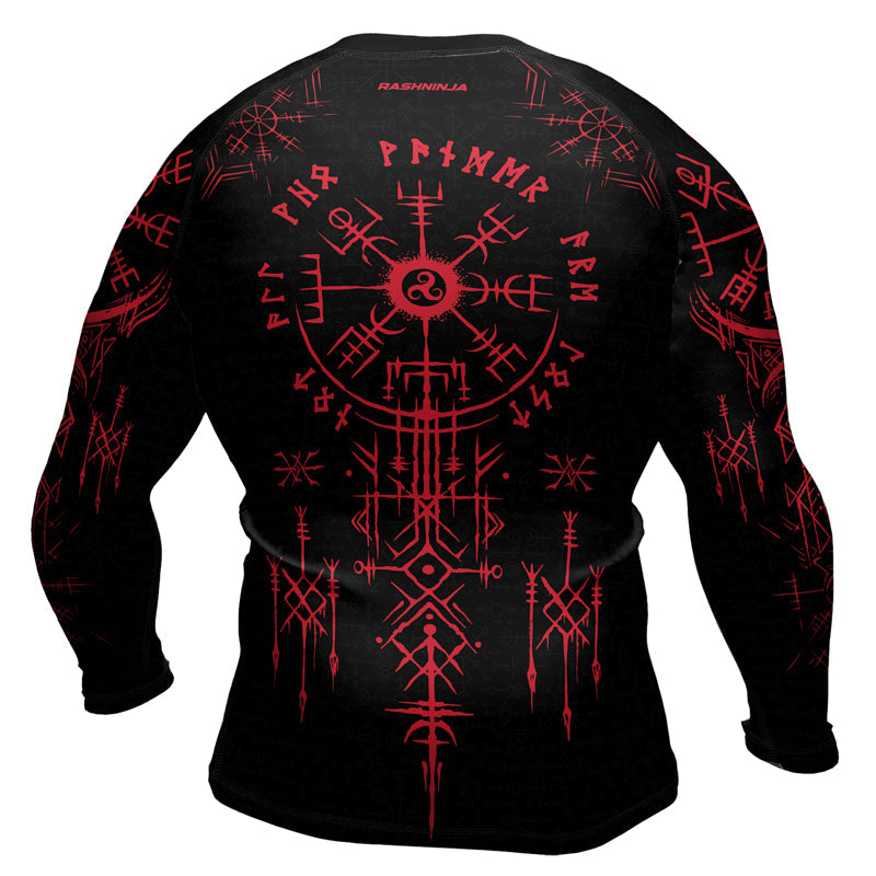 Rashninja Runes of Power Ranked Men's Long Sleeve Rash Guard