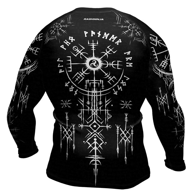Rashninja Runes of Power Ranked Men's Long Sleeve Rash Guard