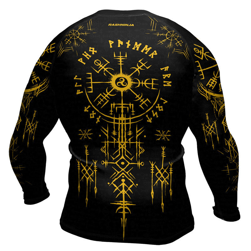 Rashninja Runes of Power Ranked Men's Long Sleeve Rash Guard