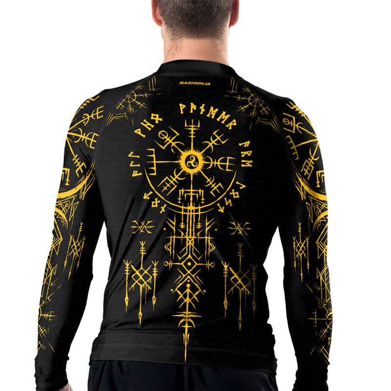 Rashninja Runes of Power Ranked Men's Long Sleeve Rash Guard