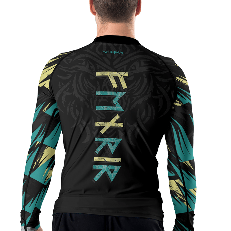 Rashninja Fenrir Wolf Men's Long Sleeve Rash Guard