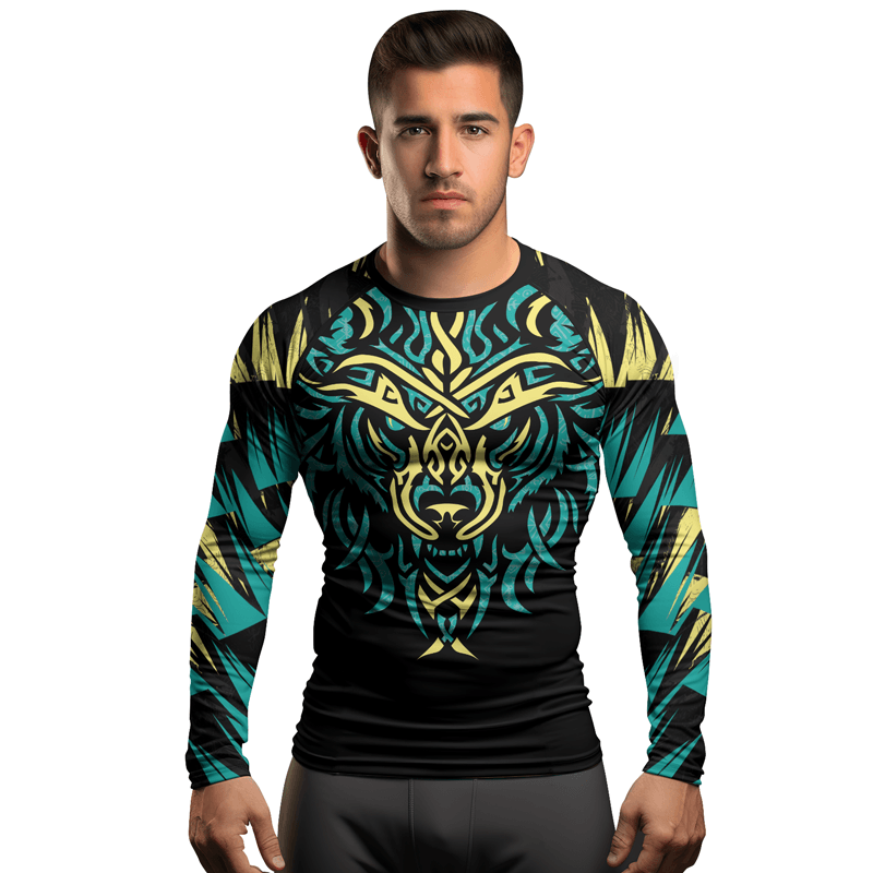 Rashninja Fenrir Wolf Men's Long Sleeve Rash Guard