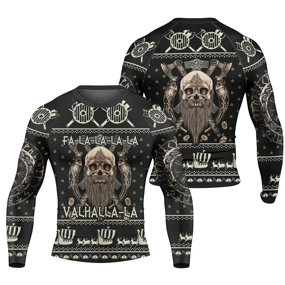 Valhalla Falalala Men's Long Sleeve Rash Guard