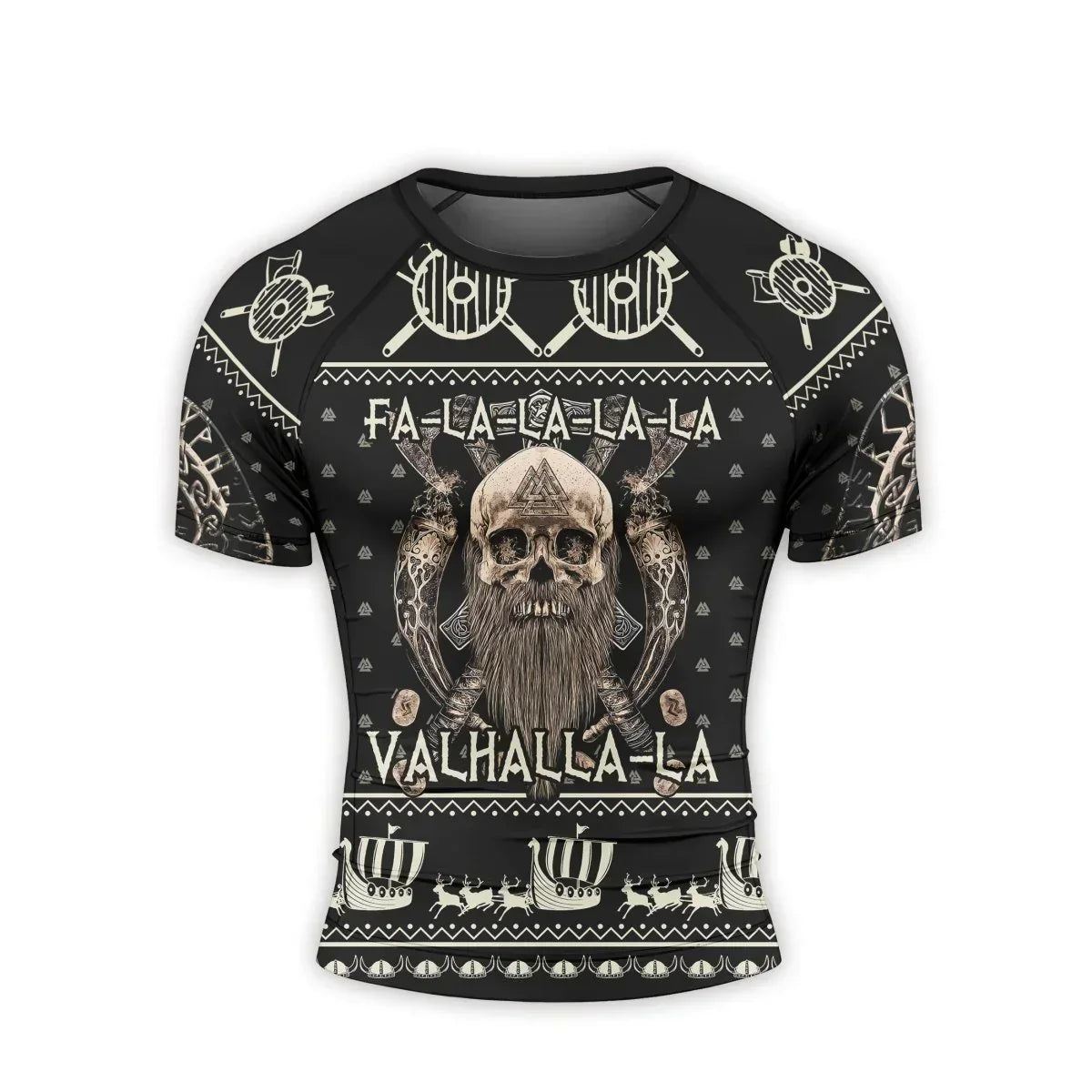 Valhalla Falalala Men's Short Sleeve Rash Guard
