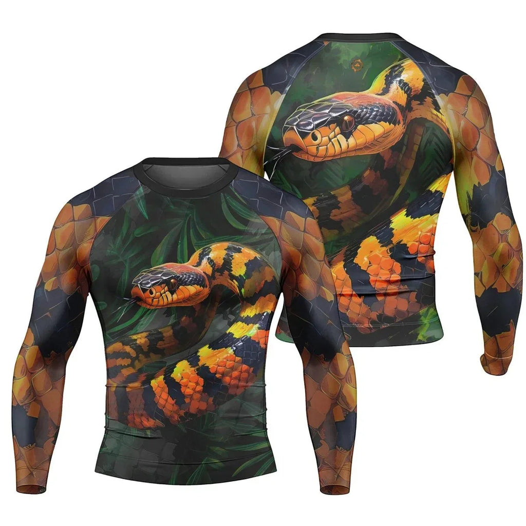 Venomous Snake Men's Long Sleeve Rash Guard