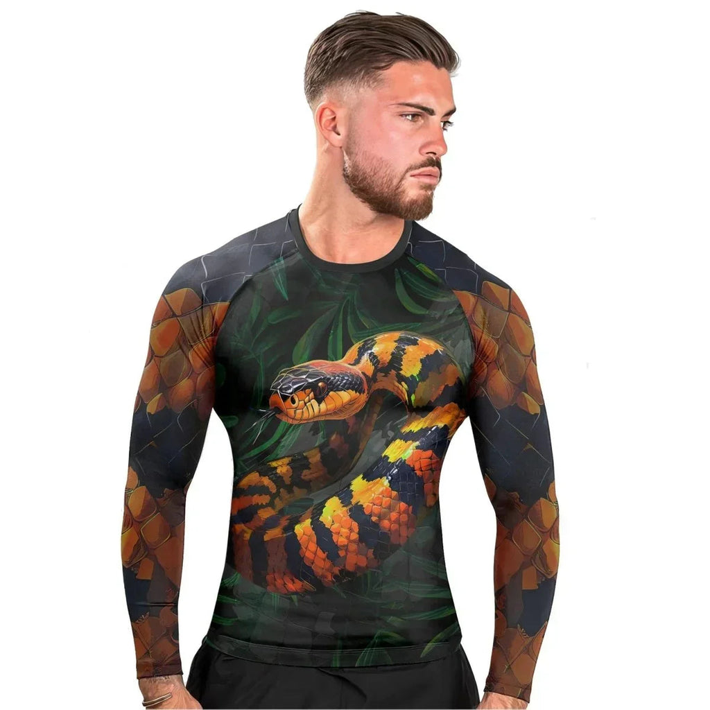 Venomous Snake Men's Long Sleeve Rash Guard