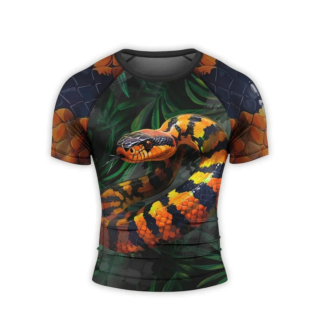 Venomous Snake Men's Short Sleeve Rash Guard
