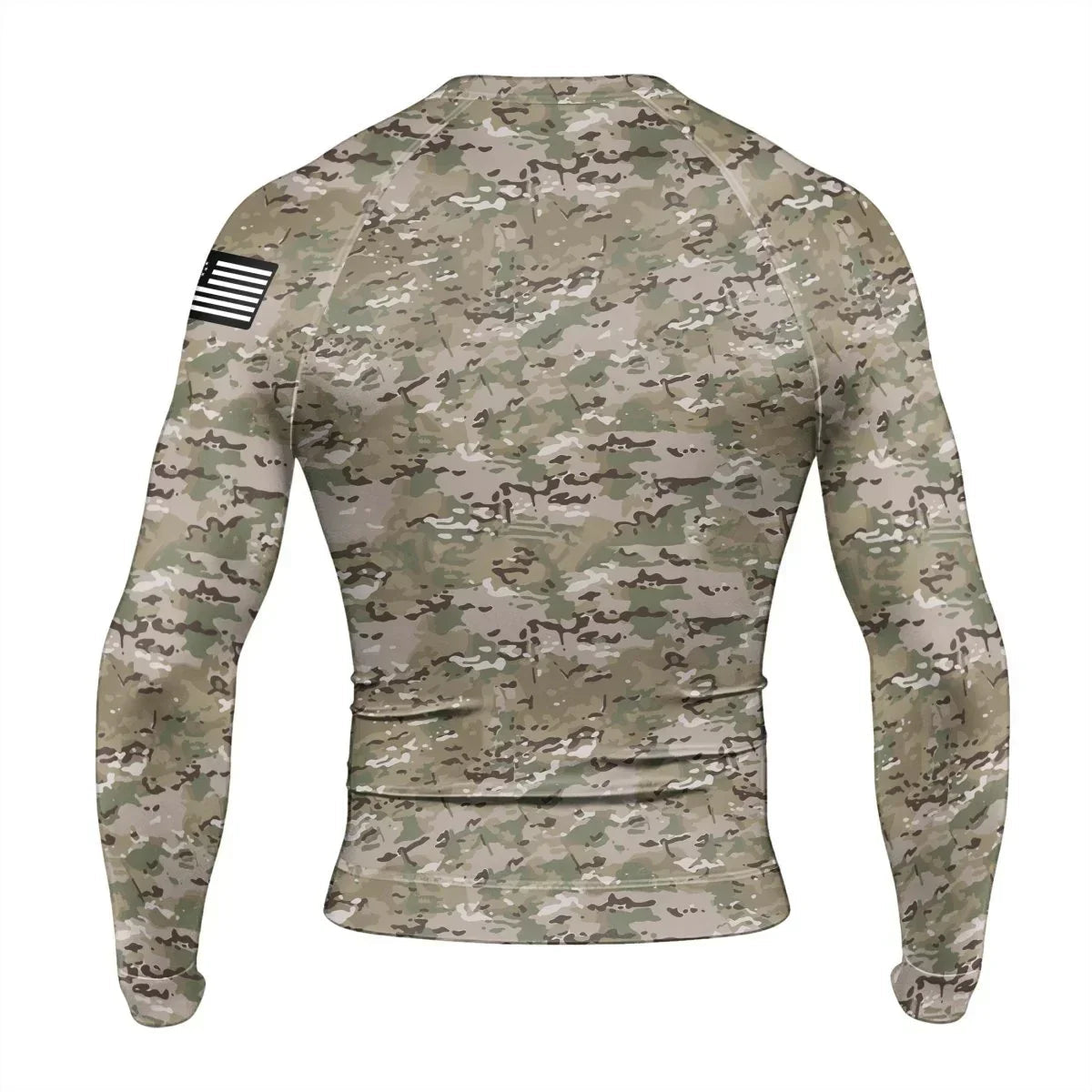 Veteran Spartan Soldier Men's Long Sleeve Rash Guard