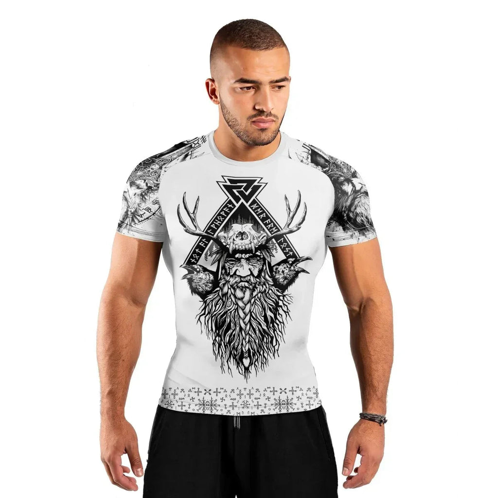 Viking Daddy Men's Short Sleeve Rash Guard