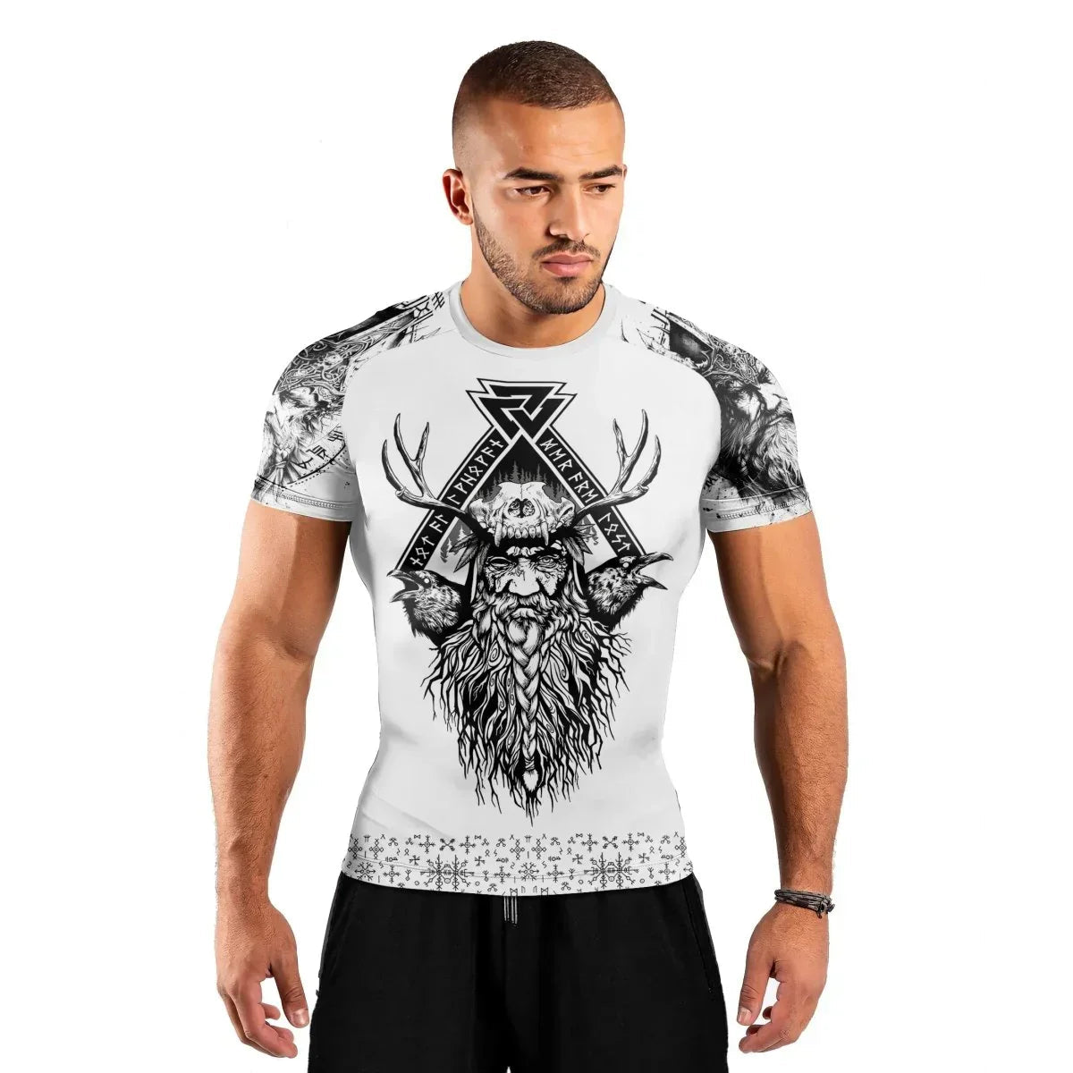 Viking Daddy Men's Short Sleeve Rash Guard