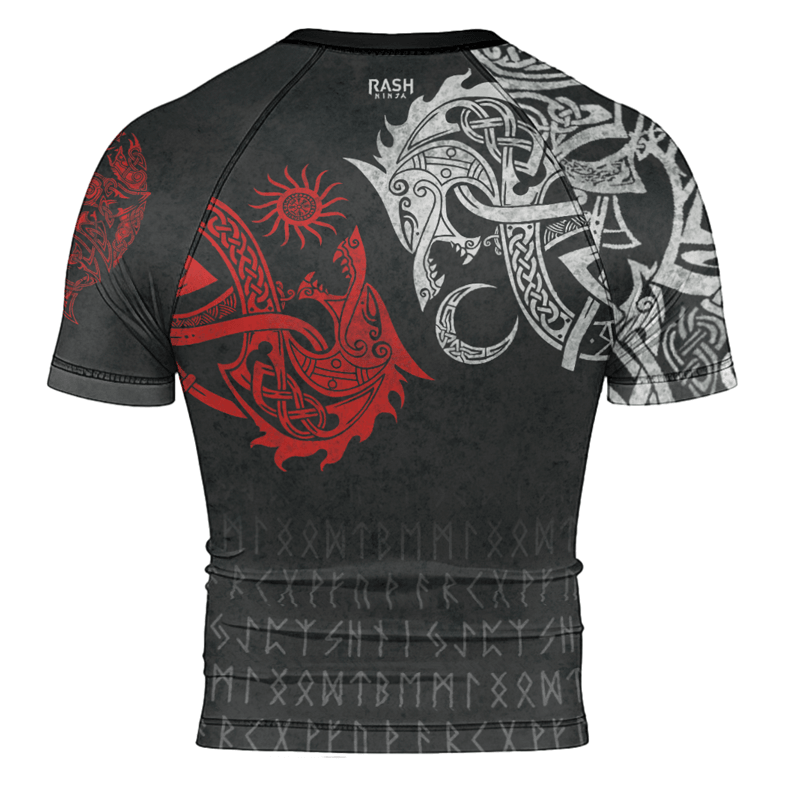 Rashninja Skoll And Hati Men's Short Sleeve Rash Guard