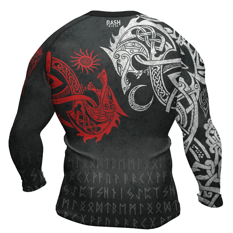 Rashninja Skoll And Hati Men's Long Sleeve Rash Guard