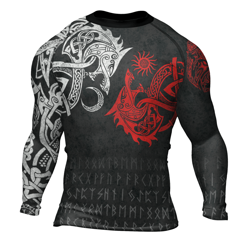 Rashninja Skoll And Hati Men's Long Sleeve Rash Guard