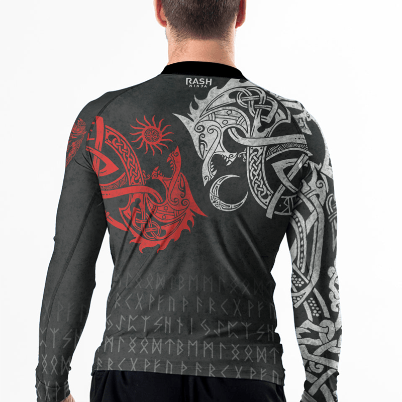 Rashninja Skoll And Hati Men's Long Sleeve Rash Guard