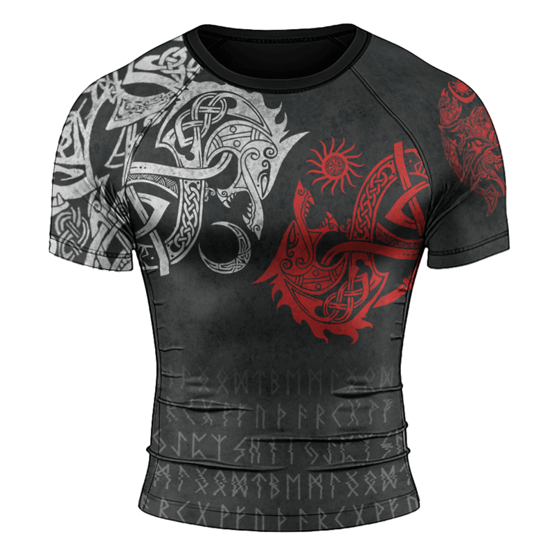Rashninja Skoll And Hati Men's Short Sleeve Rash Guard
