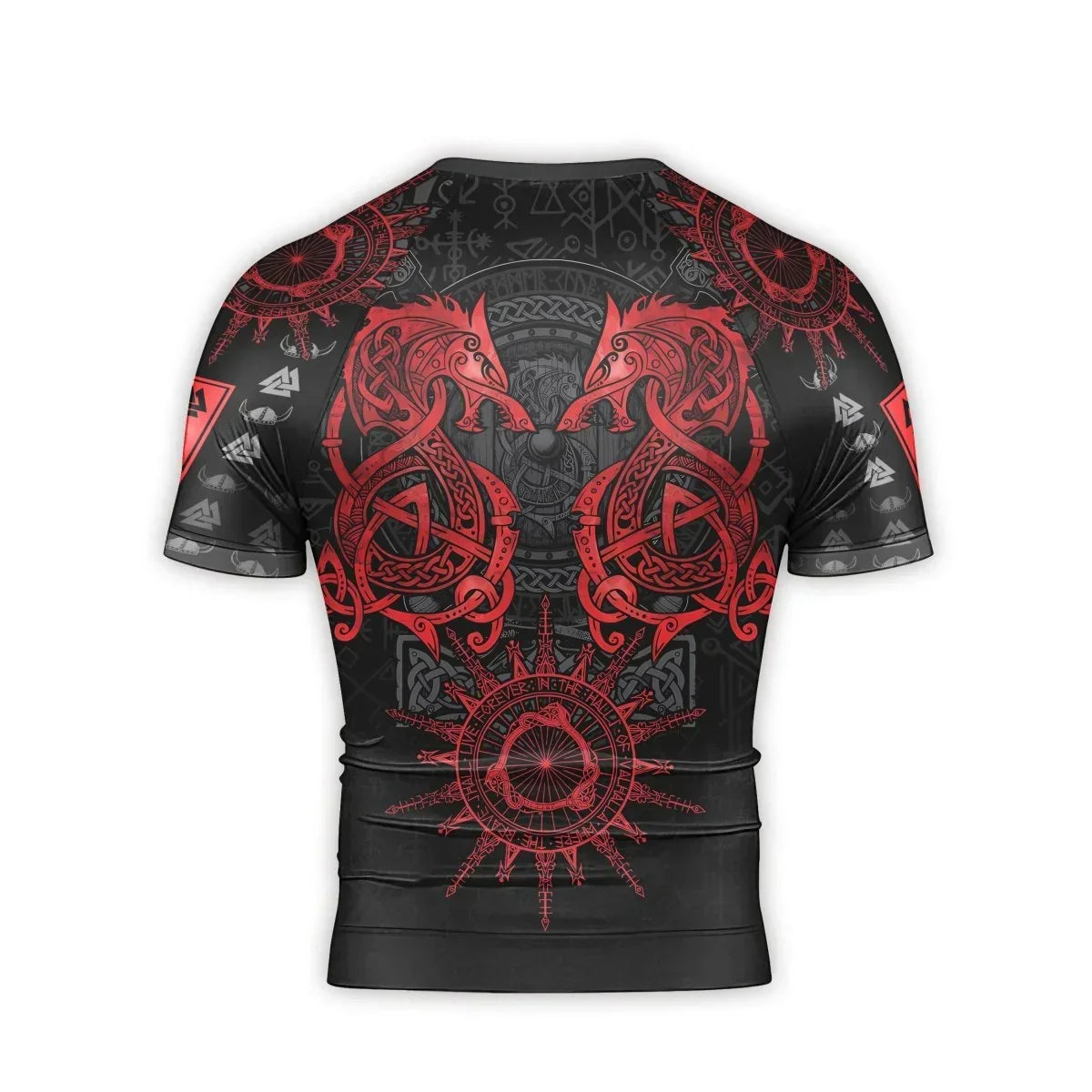 Viking Red Dragon Men's Short Sleeve Rash Guard