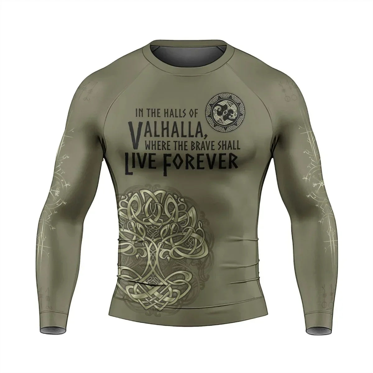 Viking Victory or Valhalla Men's Long Sleeve Rash Guard