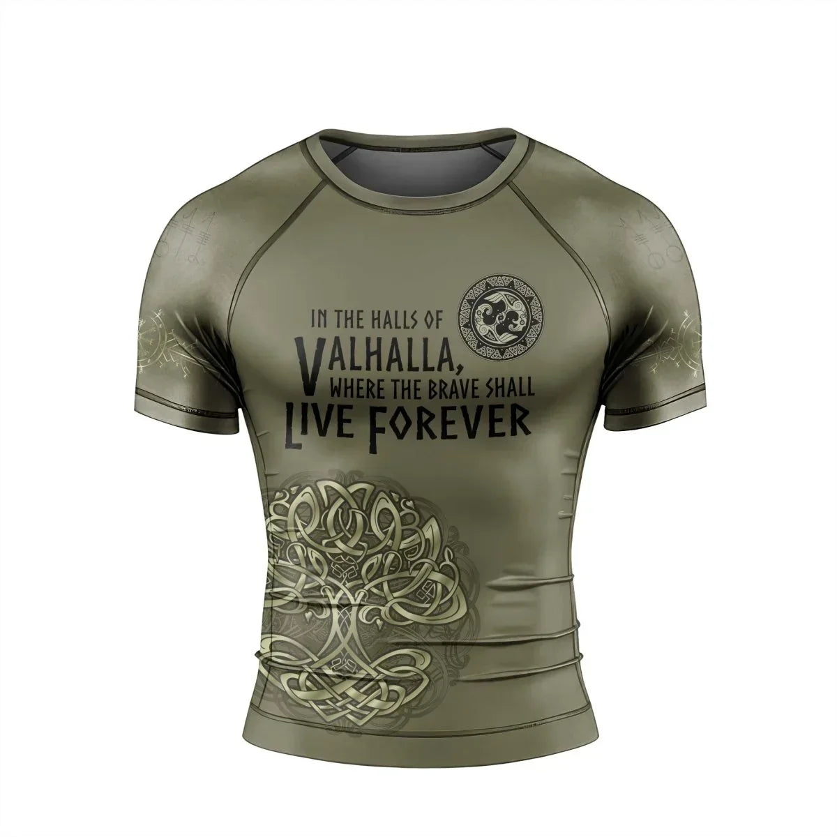 Viking Victory or Valhalla Men's Short Sleeve Rash Guard