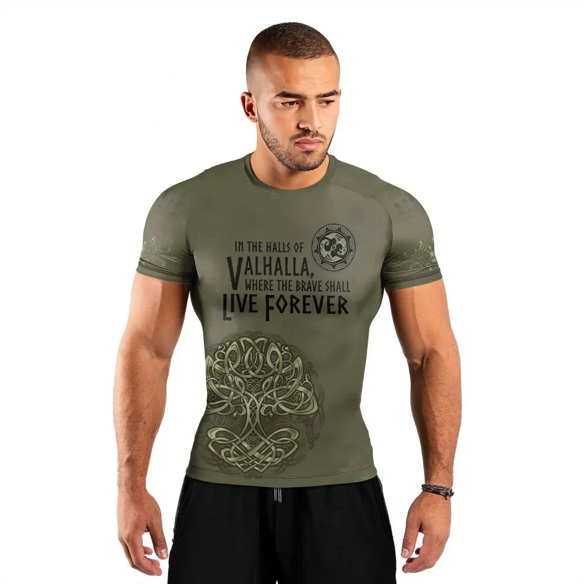 Viking Victory or Valhalla Men's Short Sleeve Rash Guard
