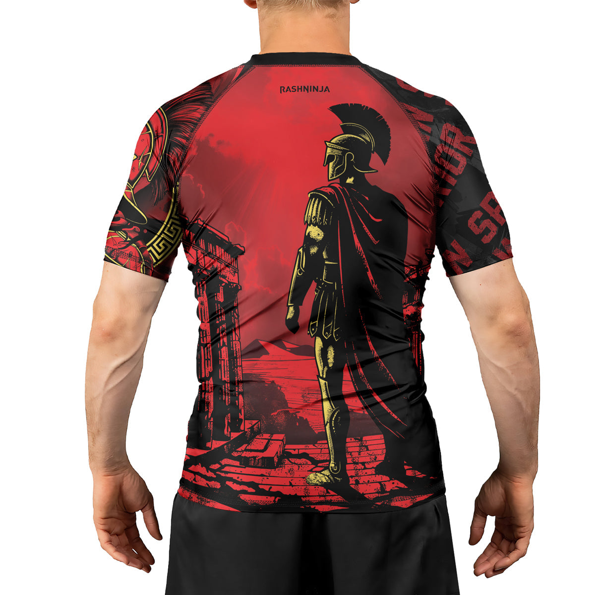 Rashninja Spartan Strike Force Men's Short Sleeve Rash Guard