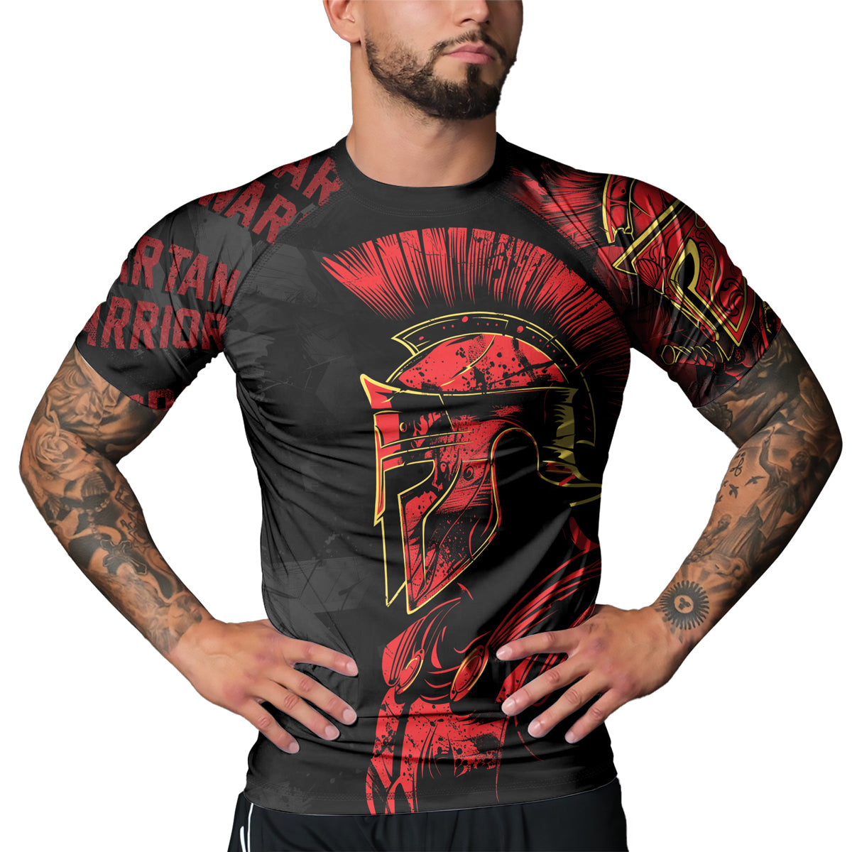 Rashninja Spartan Strike Force Men's Short Sleeve Rash Guard