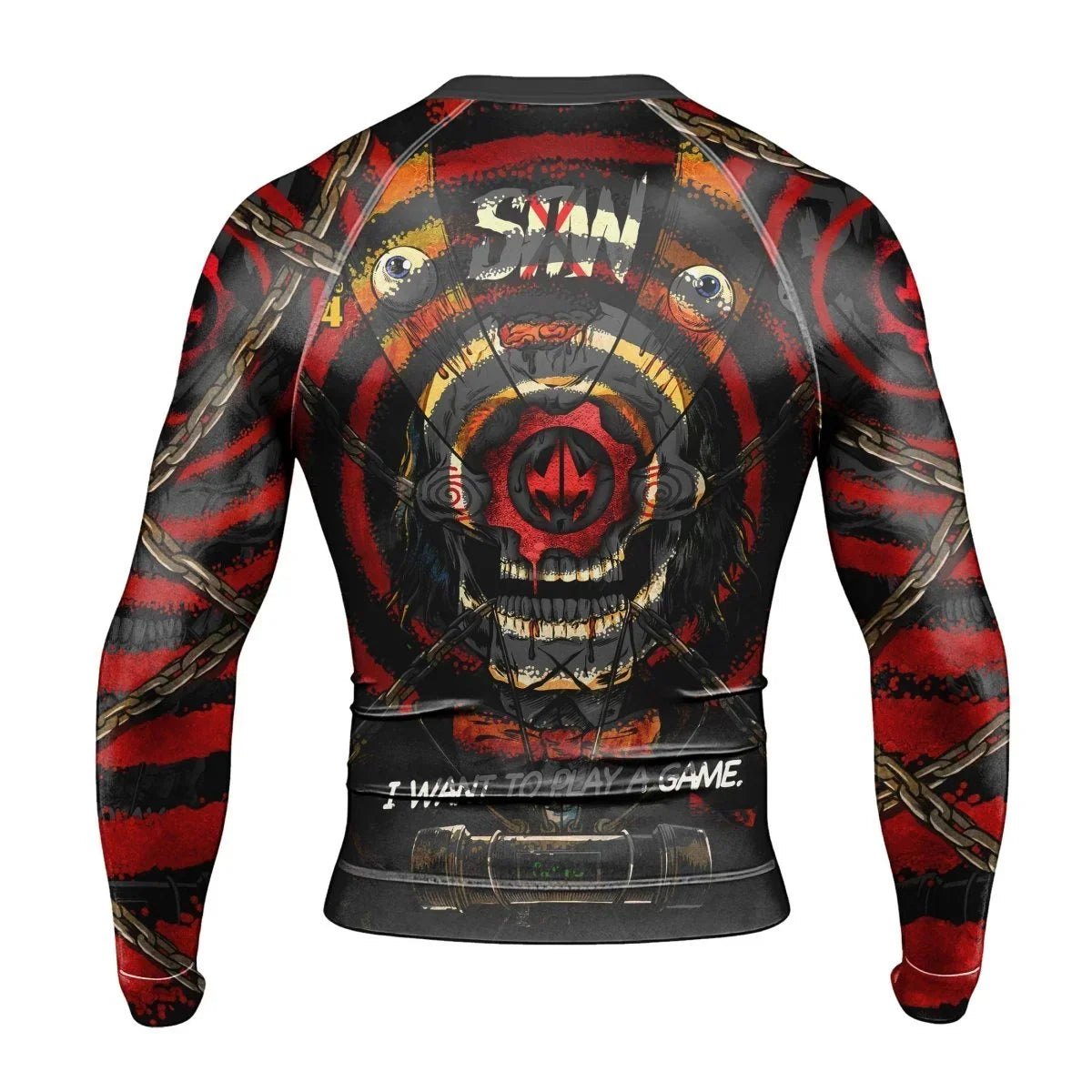 Wanna Play A Jigsaw Game Men's Long Sleeve Rash Guard