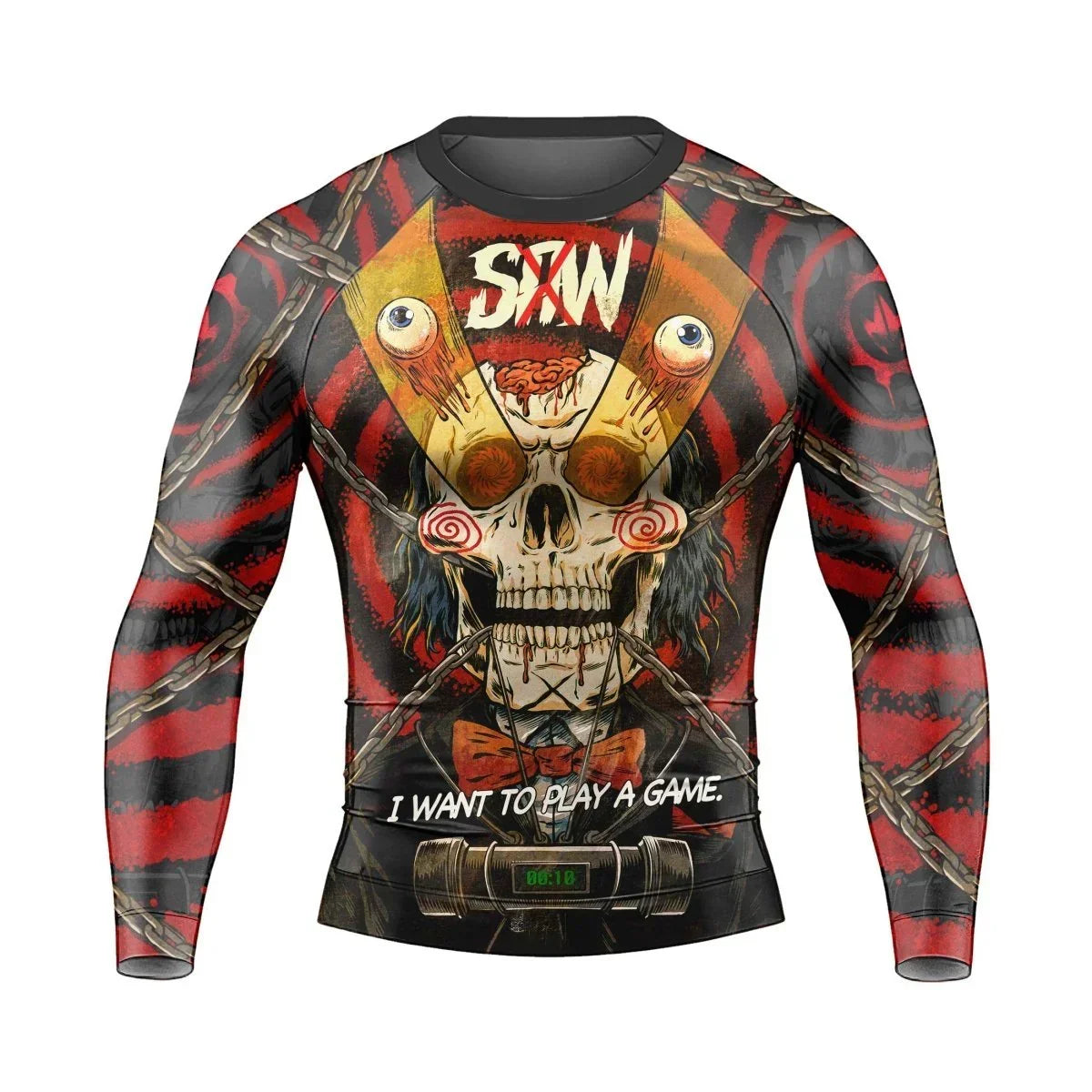 Wanna Play A Jigsaw Game Men's Long Sleeve Rash Guard