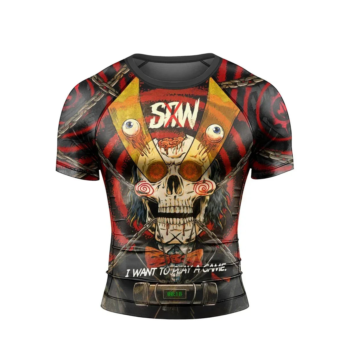 Wanna Play A Jigsaw Game Men's Short Sleeve Rash Guard