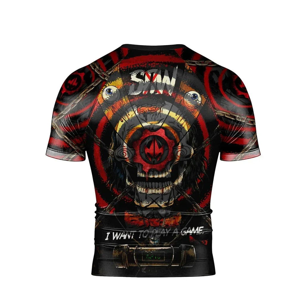 Wanna Play A Jigsaw Game Men's Short Sleeve Rash Guard