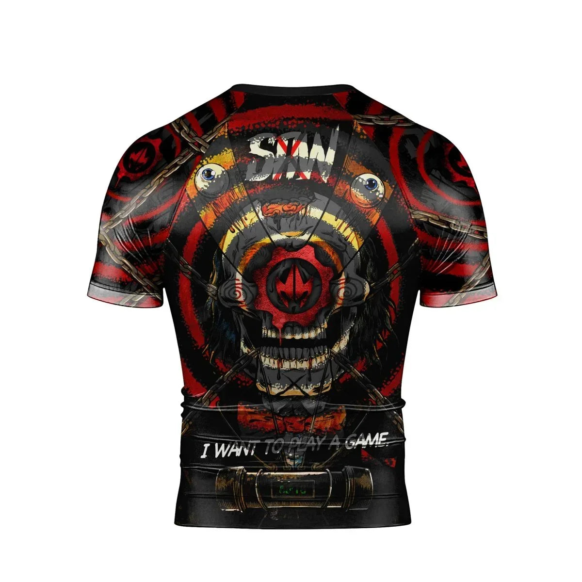 Wanna Play A Jigsaw Game Men's Short Sleeve Rash Guard