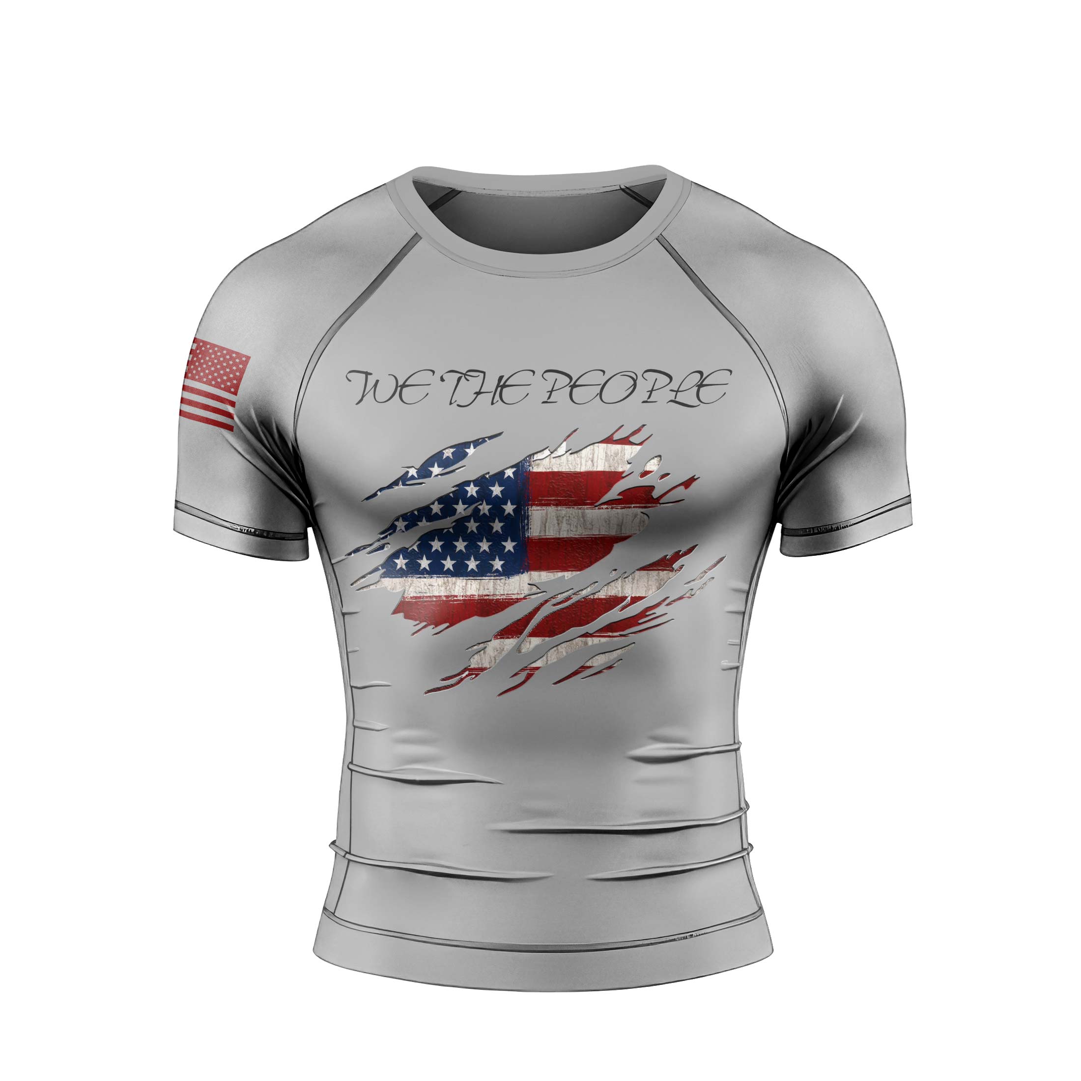 We The People Men's Short Sleeve Rash Guard