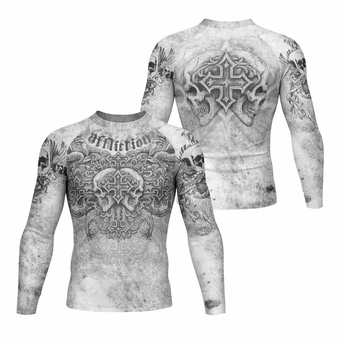 Afflicted Cross Rash Guard