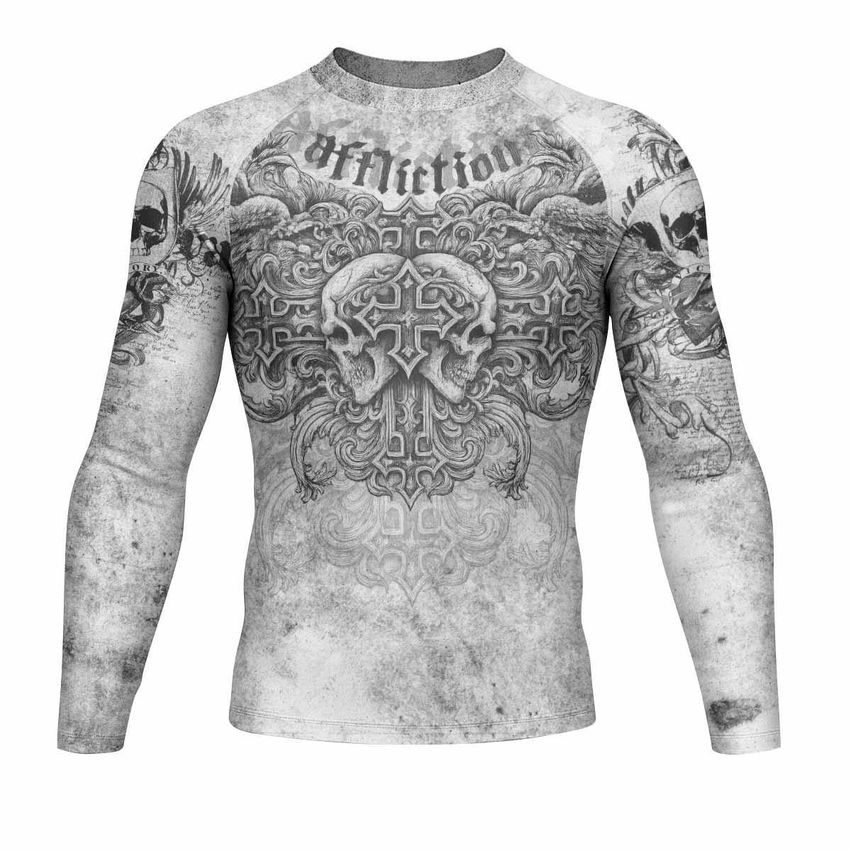 Afflicted Cross Rash Guard
