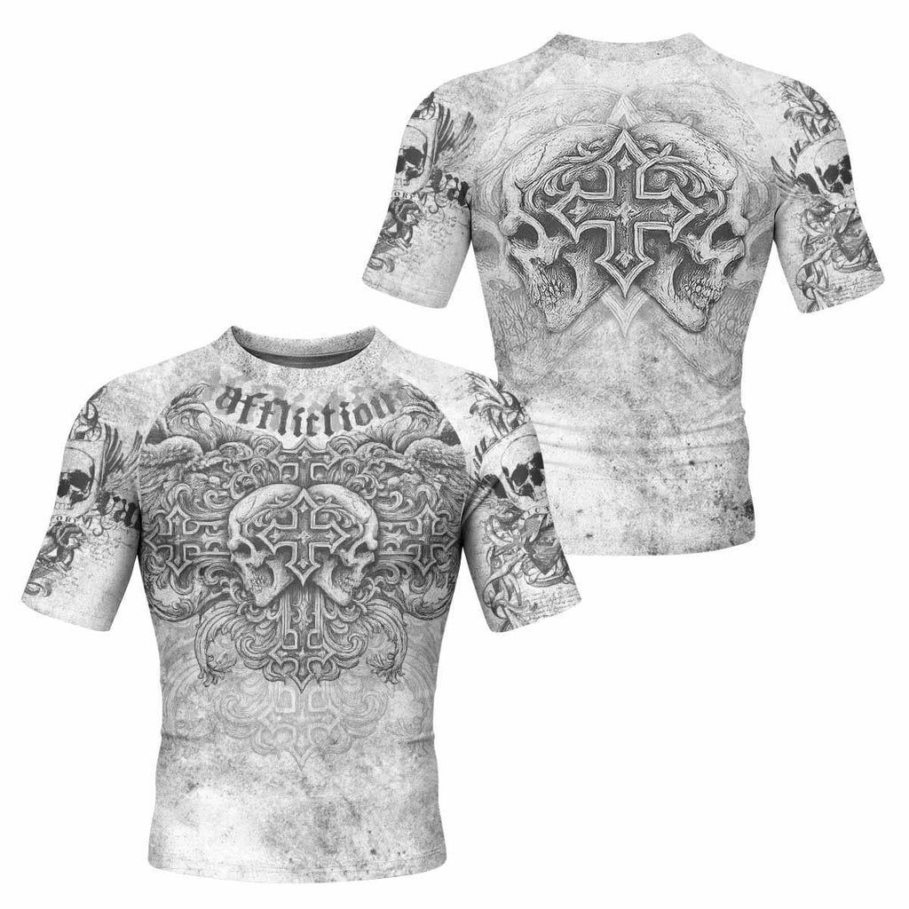 Afflicted Cross Rash Guard