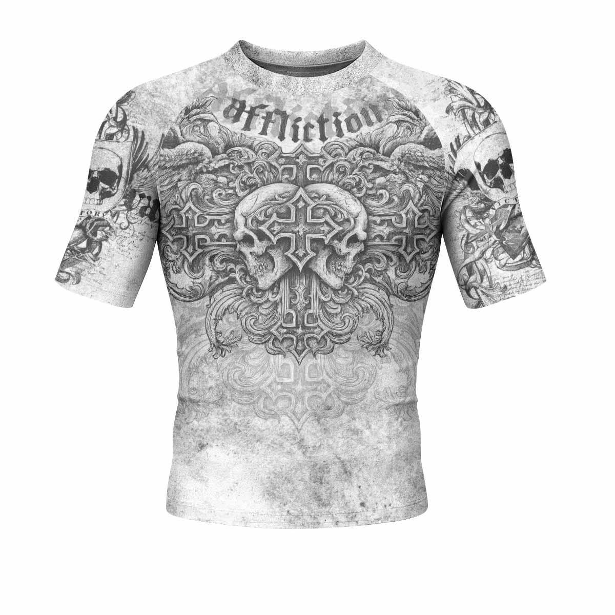 Afflicted Cross Rash Guard